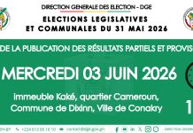 Élections législatives et communales 2026 : la DGE poursuit ce mercredi la publication des résultats provisoires